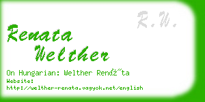 renata welther business card